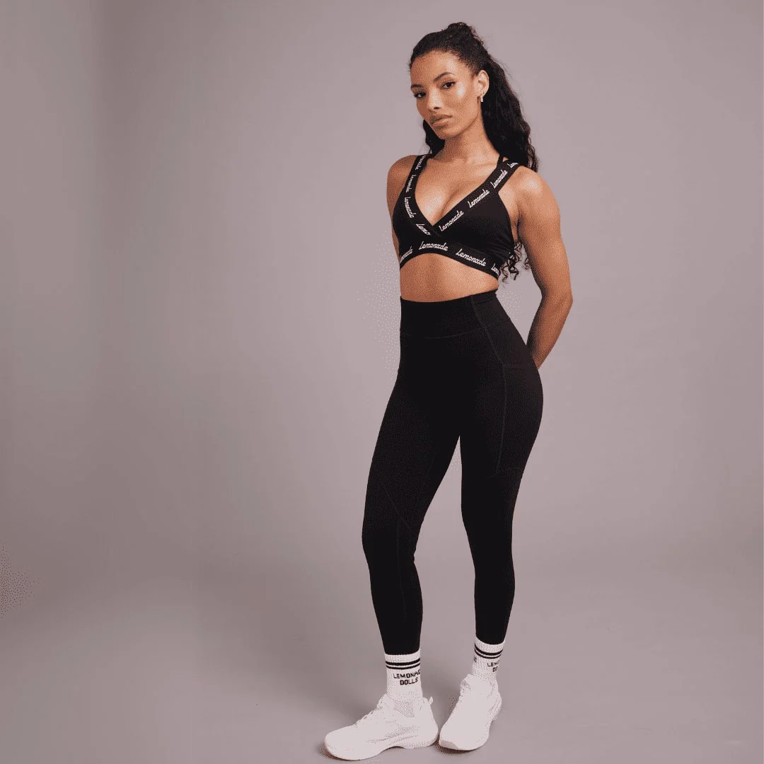 High Waisted Legging - Black - Image 3