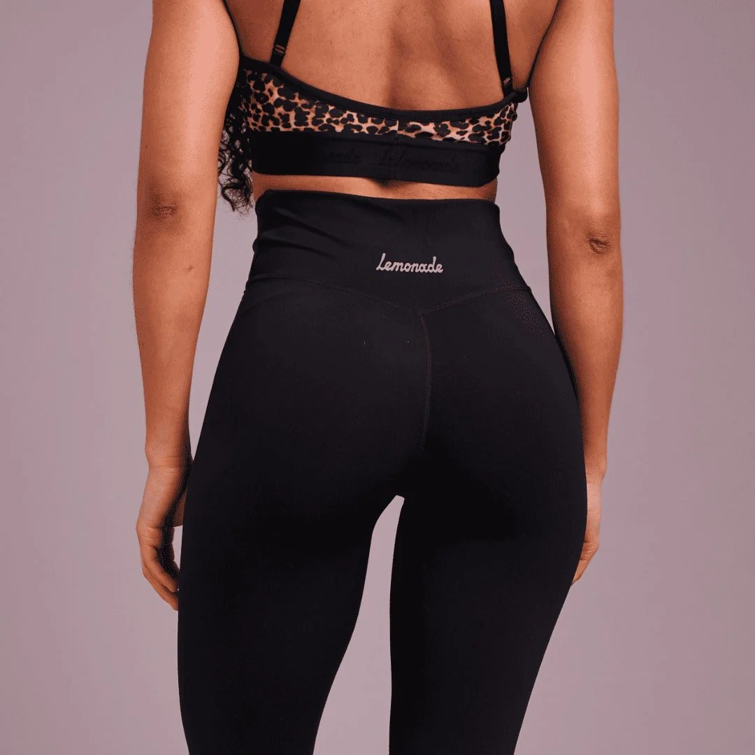 High Waisted Legging - Black - Image 4