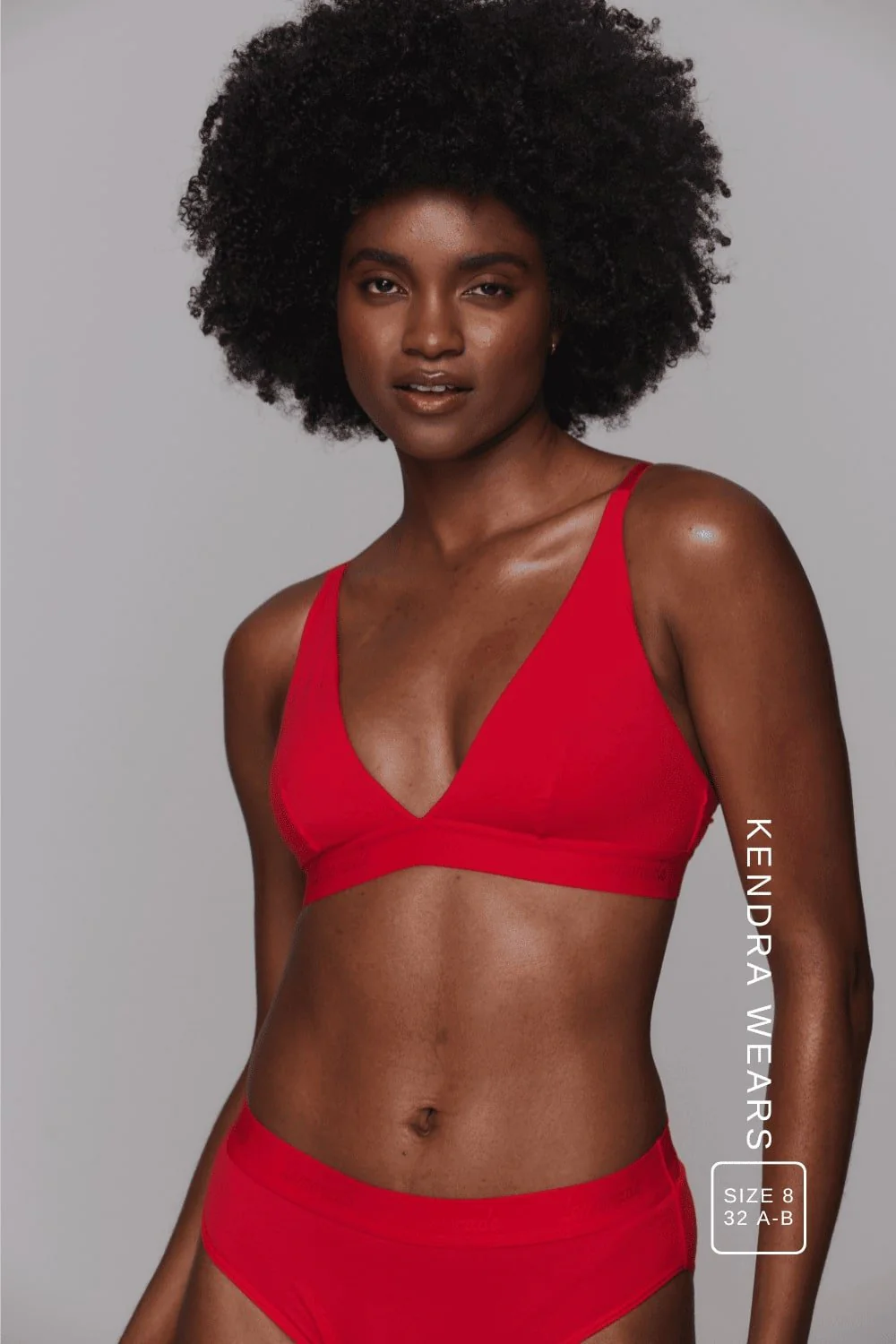 Everyday Eco Bralette & Brief Set - Red - Image 3