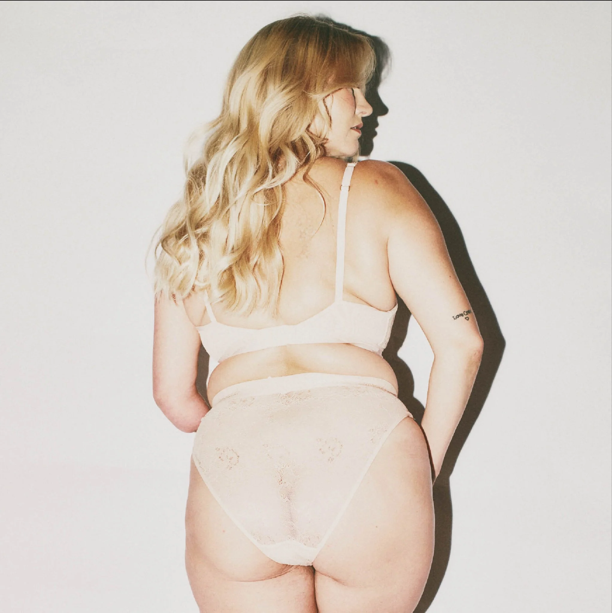 Nude Lace Brief - Almond