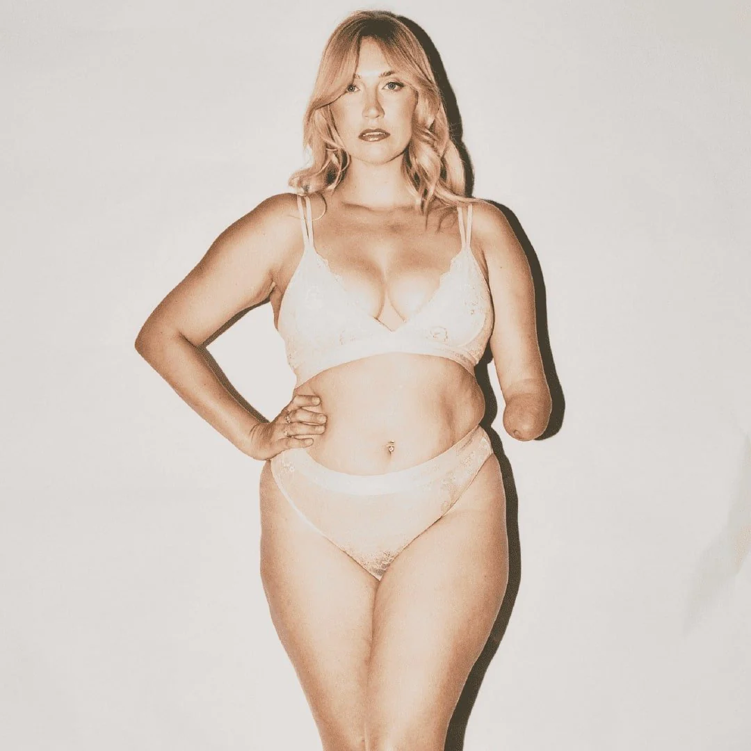 Nude Lace Brief - Almond - Image 2