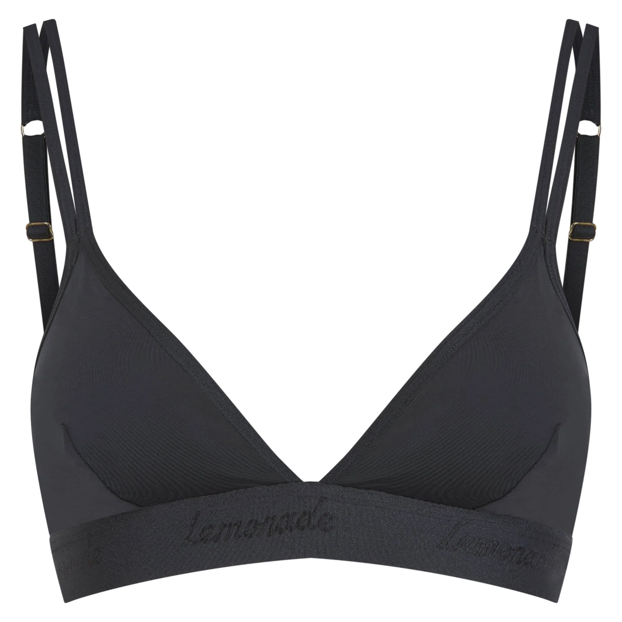 Second Skin Triangle Bralette - Black - Image 2
