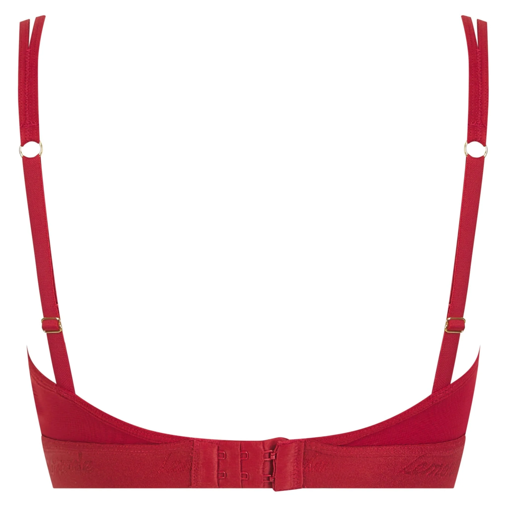 Second Skin Triangle Bralette - Deep Red - Image 10
