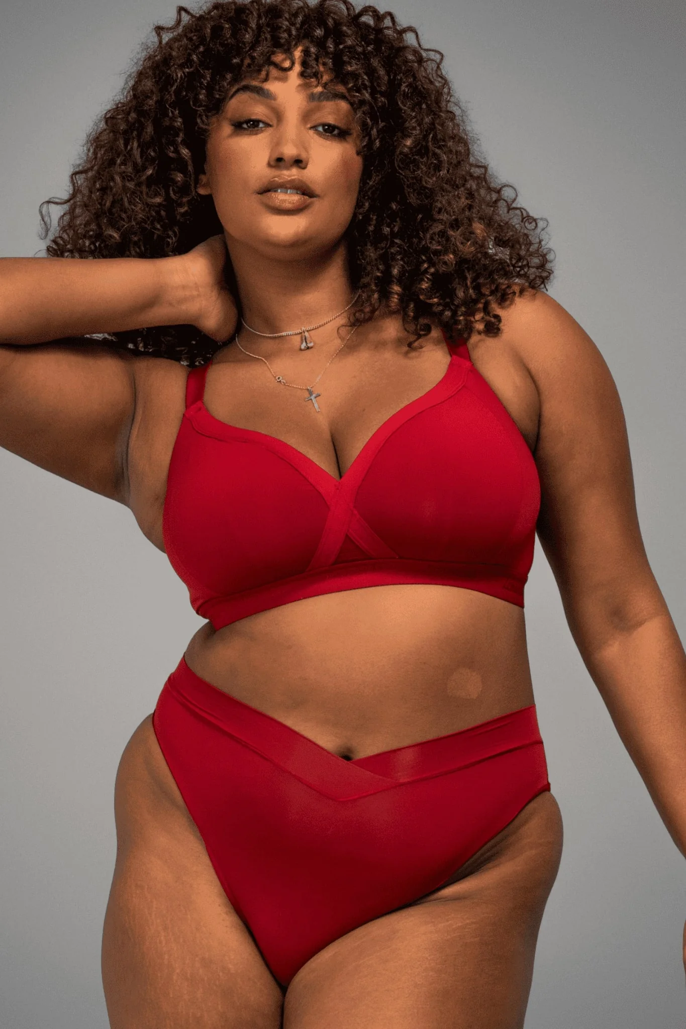 Second Skin Wrap Brief - Deep Red - Image 3
