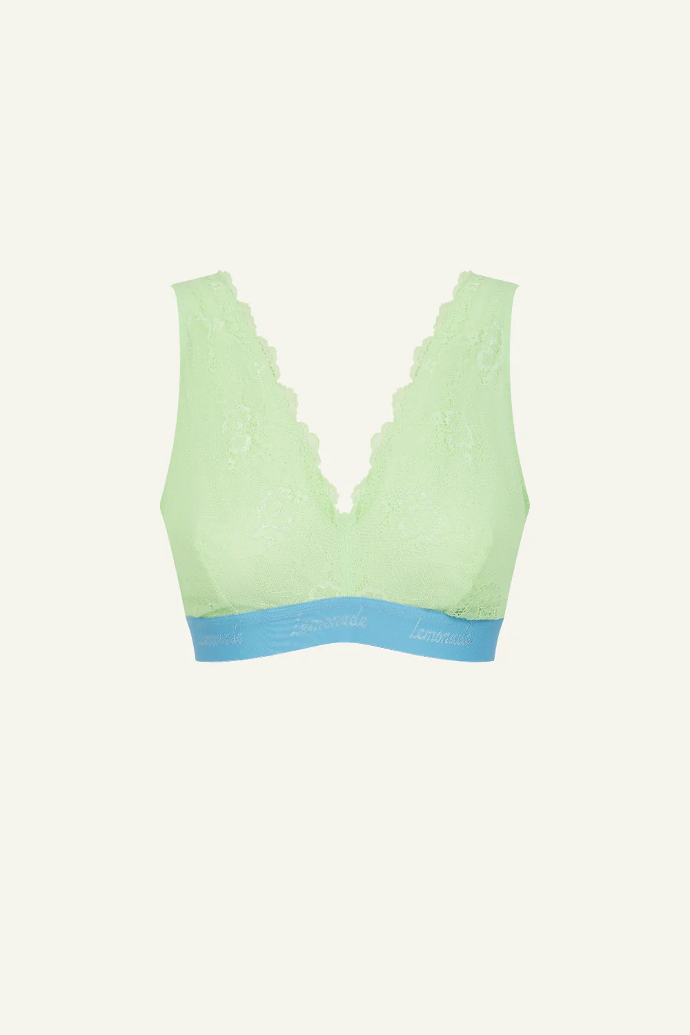 Signature Lace Bra- Pastel Green - Image 4