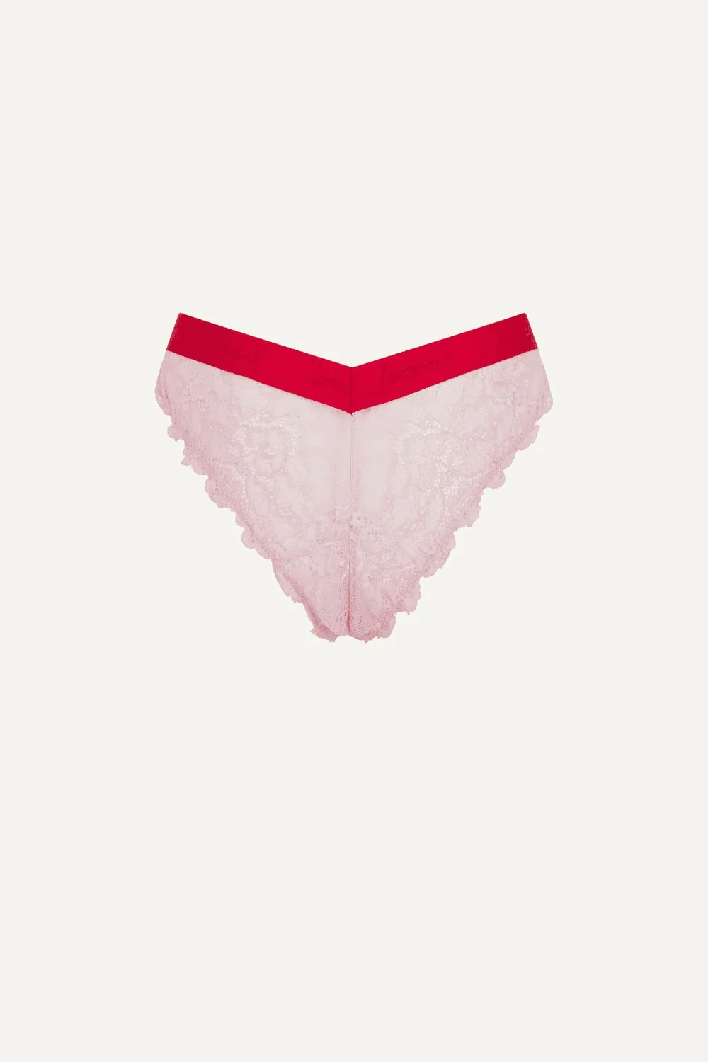 Signature Lace V Brazilian - Light Pink - Image 9