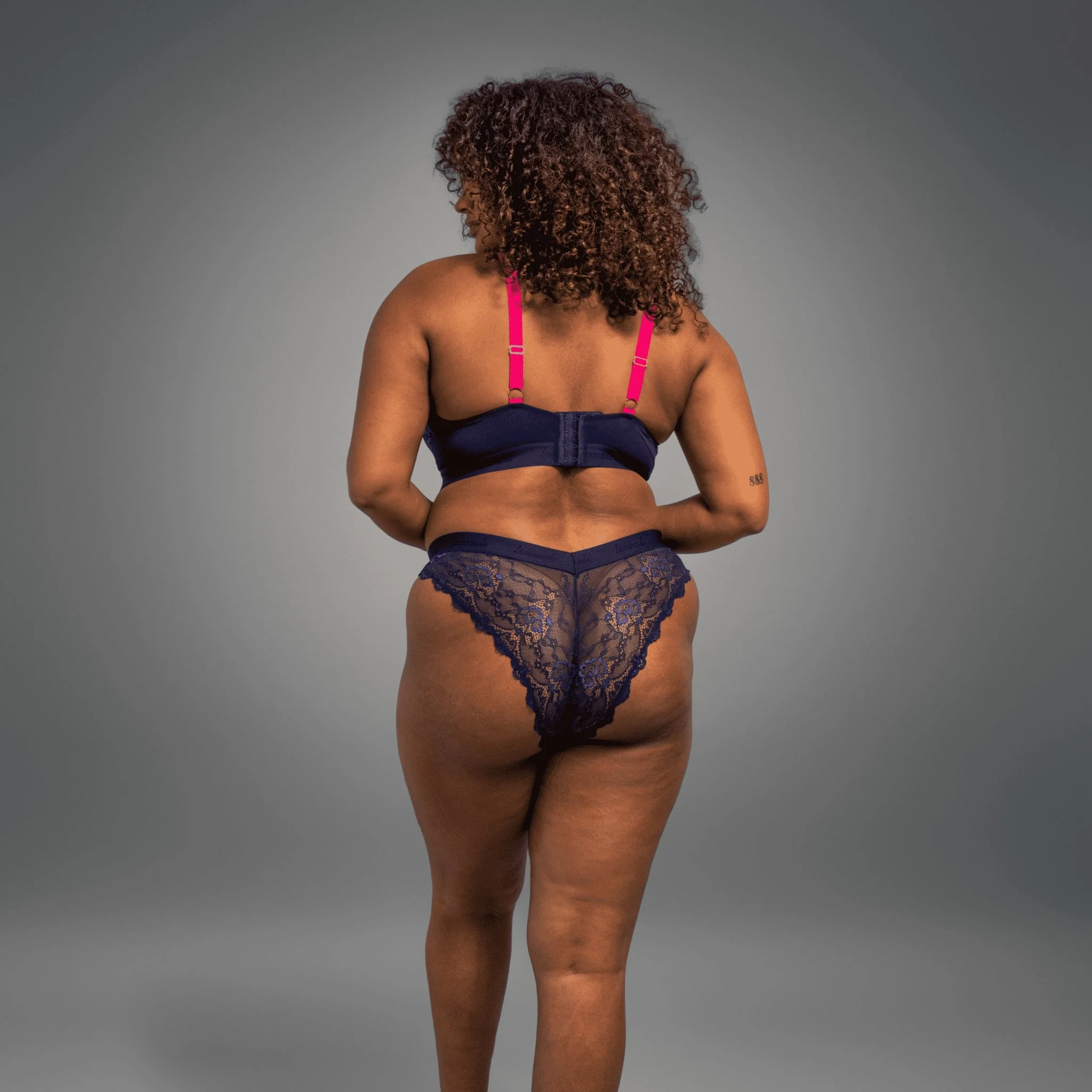 Signature Lace Brazilian - Navy - Image 4
