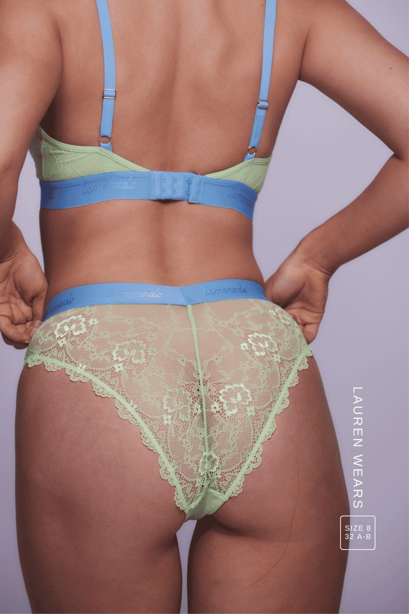Signature Lace Brazilian - Pastel Green - Image 3