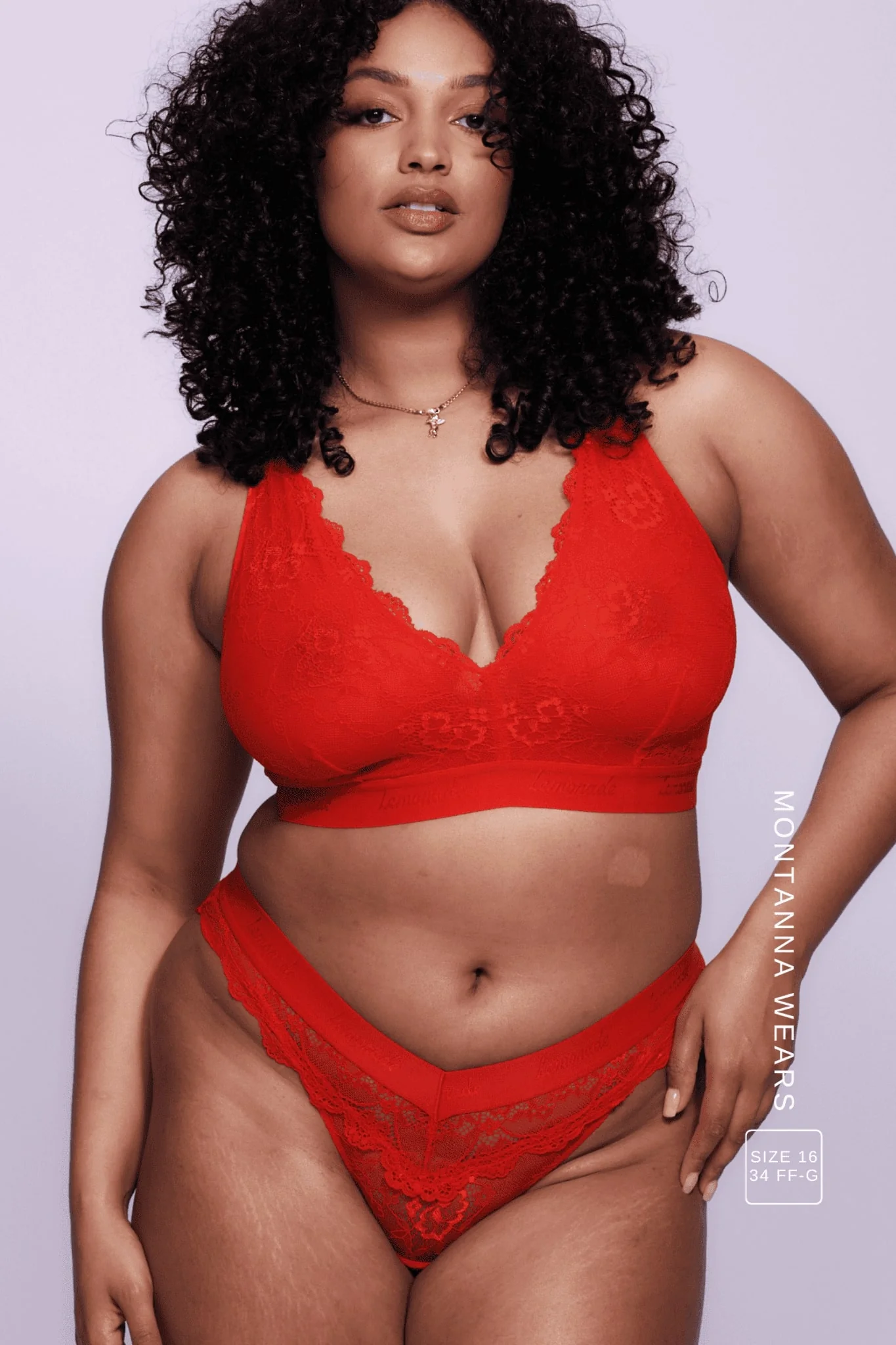 Signature Lace V Brazilian - Red - Image 5