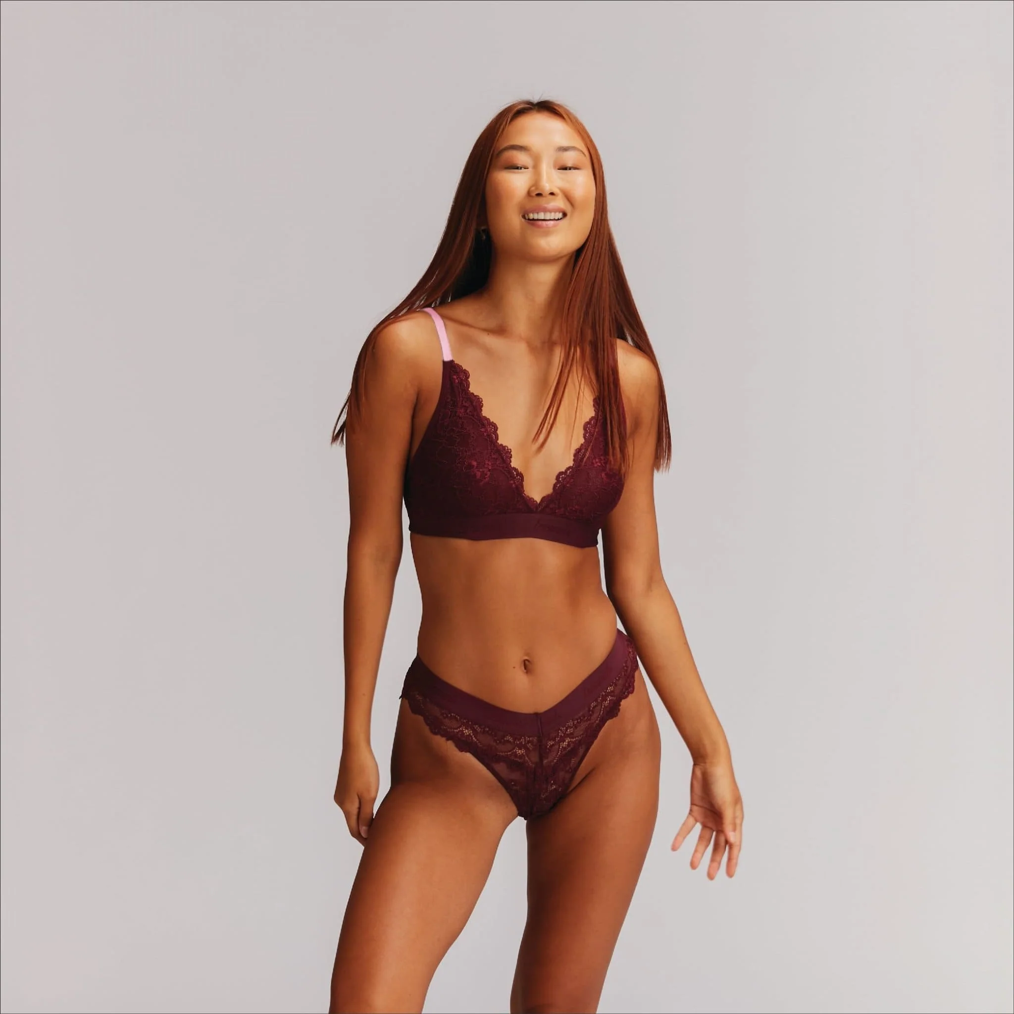 Signature Lace Brazilian - Wine - Image 3