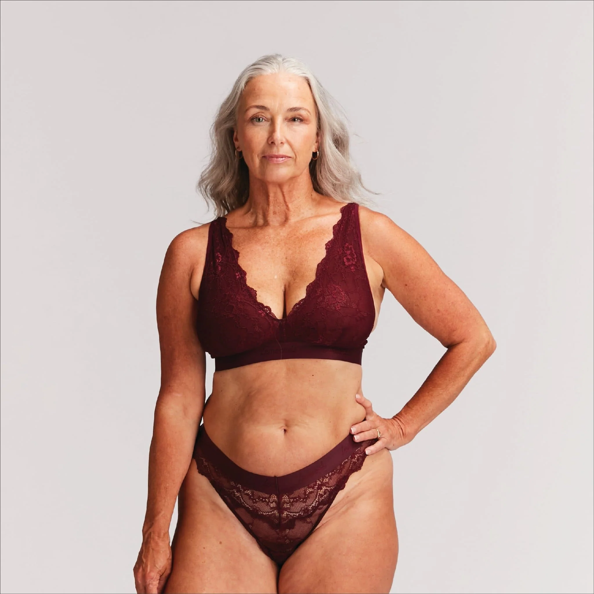 Signature Lace Brazilian - Wine - Image 4