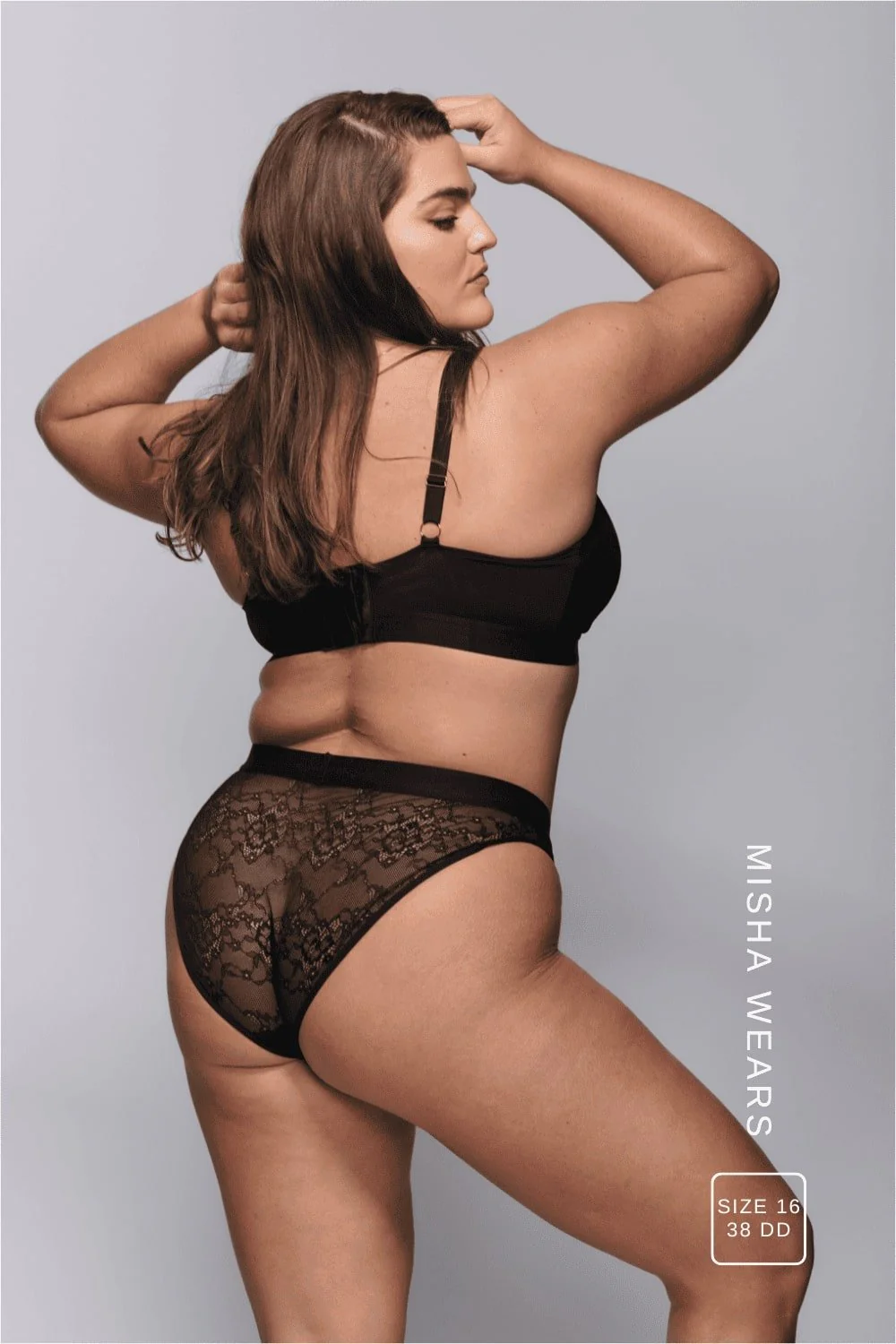 Signature Lace Brief - Black - Image 5