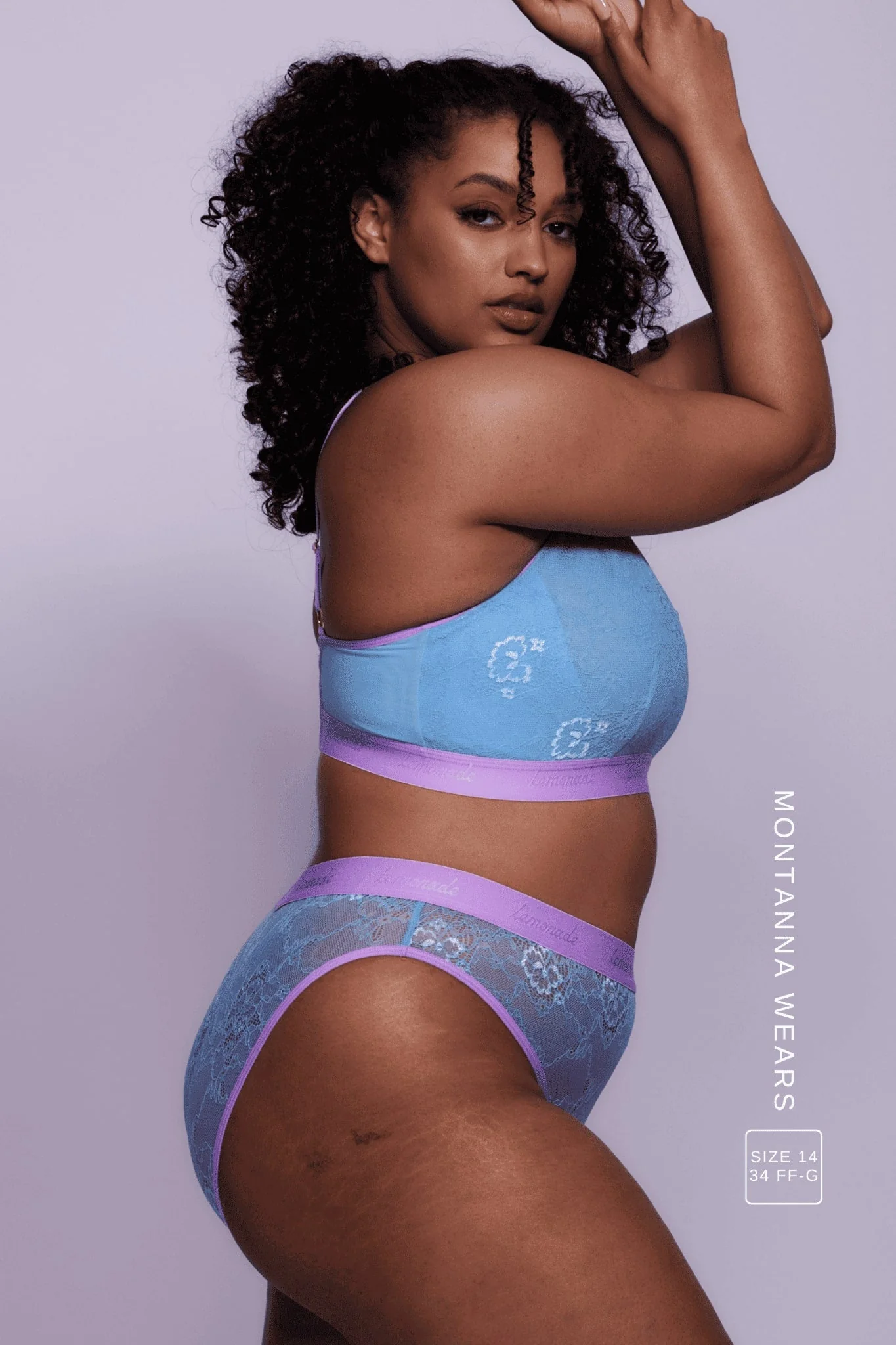 Signature Lace Brief - Pastel Blue - Image 4