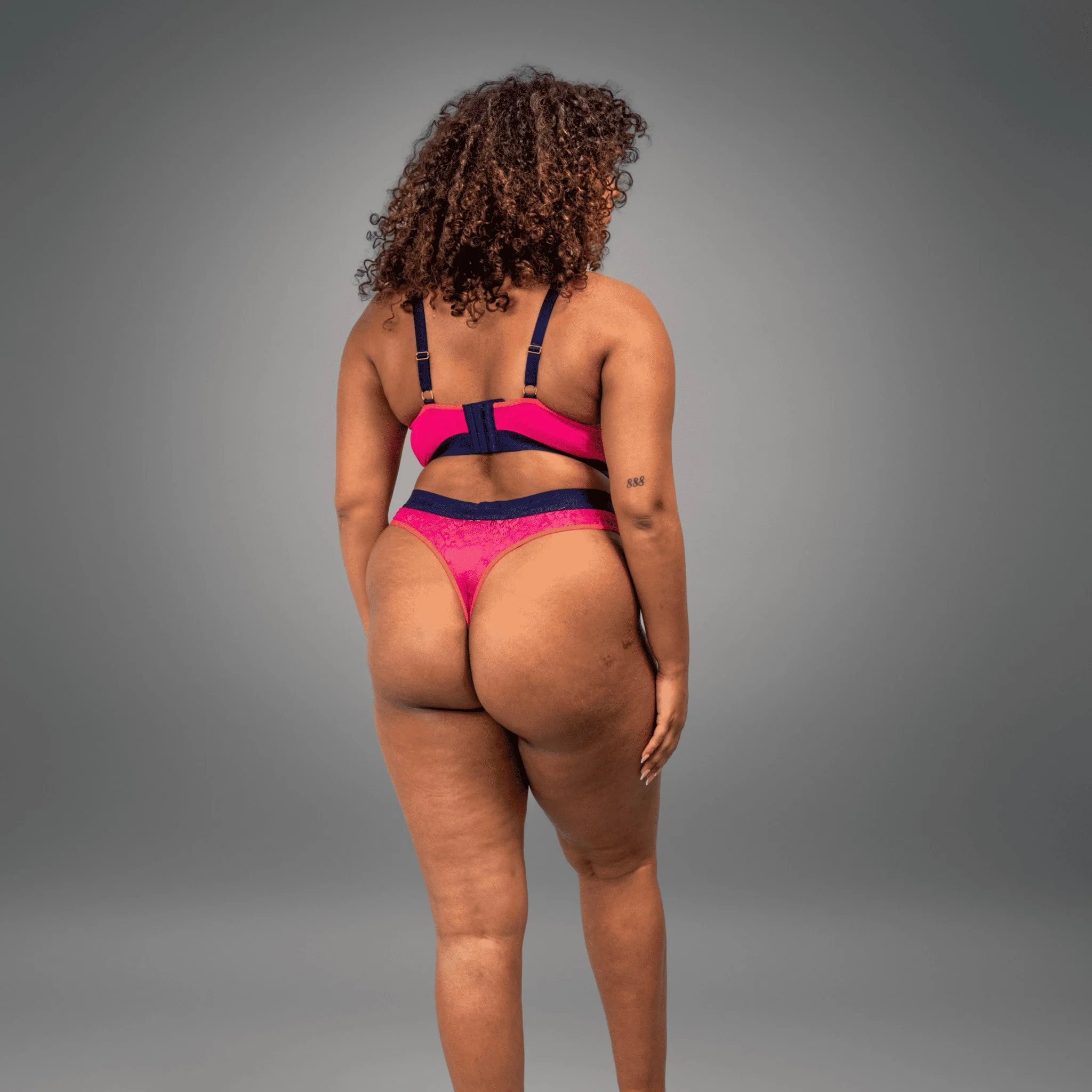 Signature Lace Thong - Trilogy Pink - Image 2